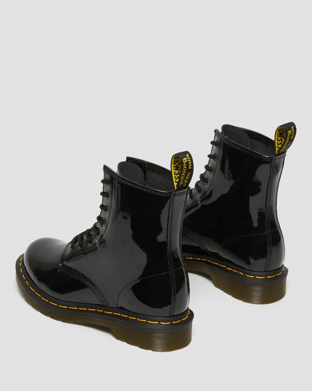 Botas con Cordones Dr Martens 1460 Patent Leather Hombre Negras | 11379550
