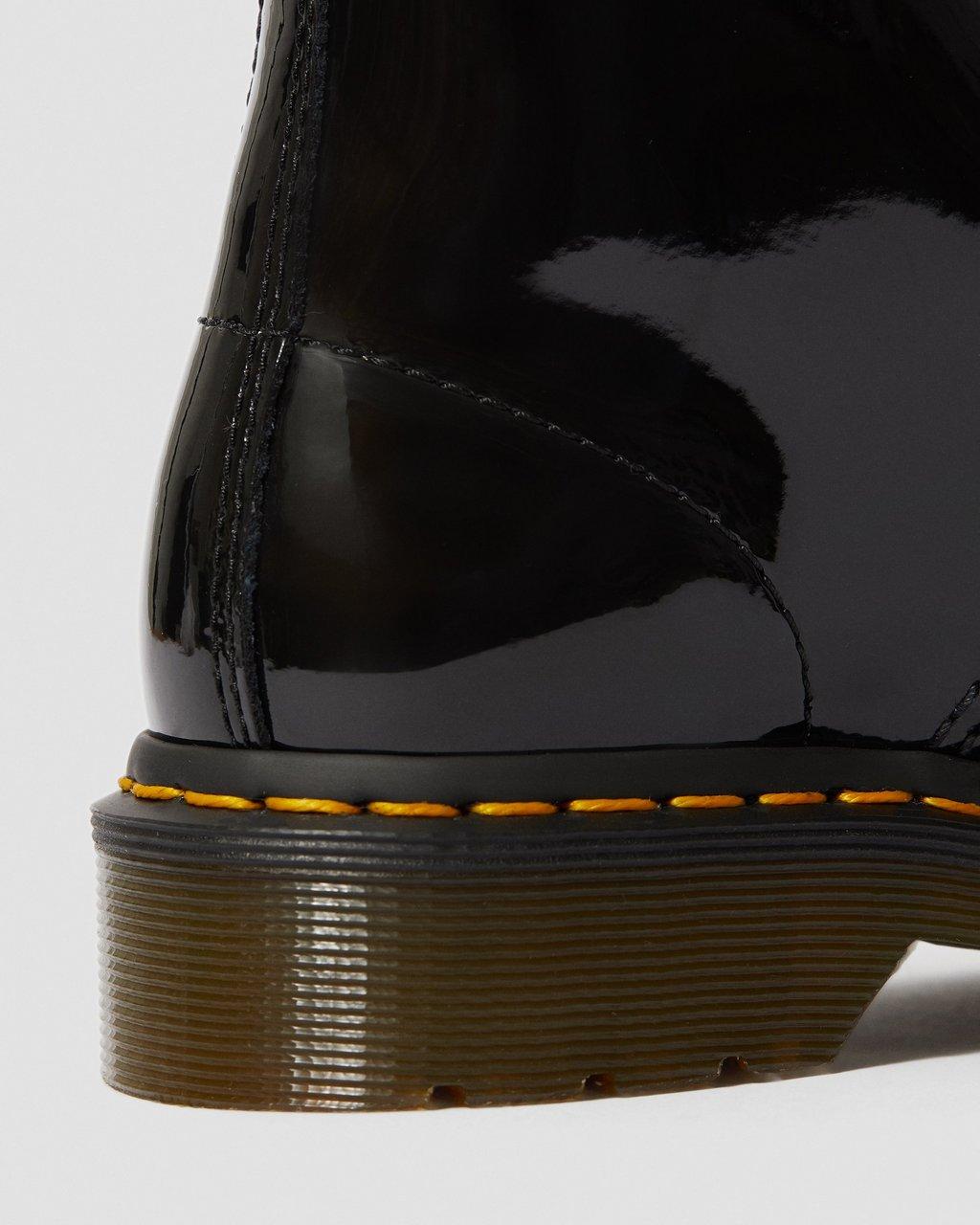 Botas con Cordones Dr Martens 1460 Patent Leather Hombre Negras | 11379550