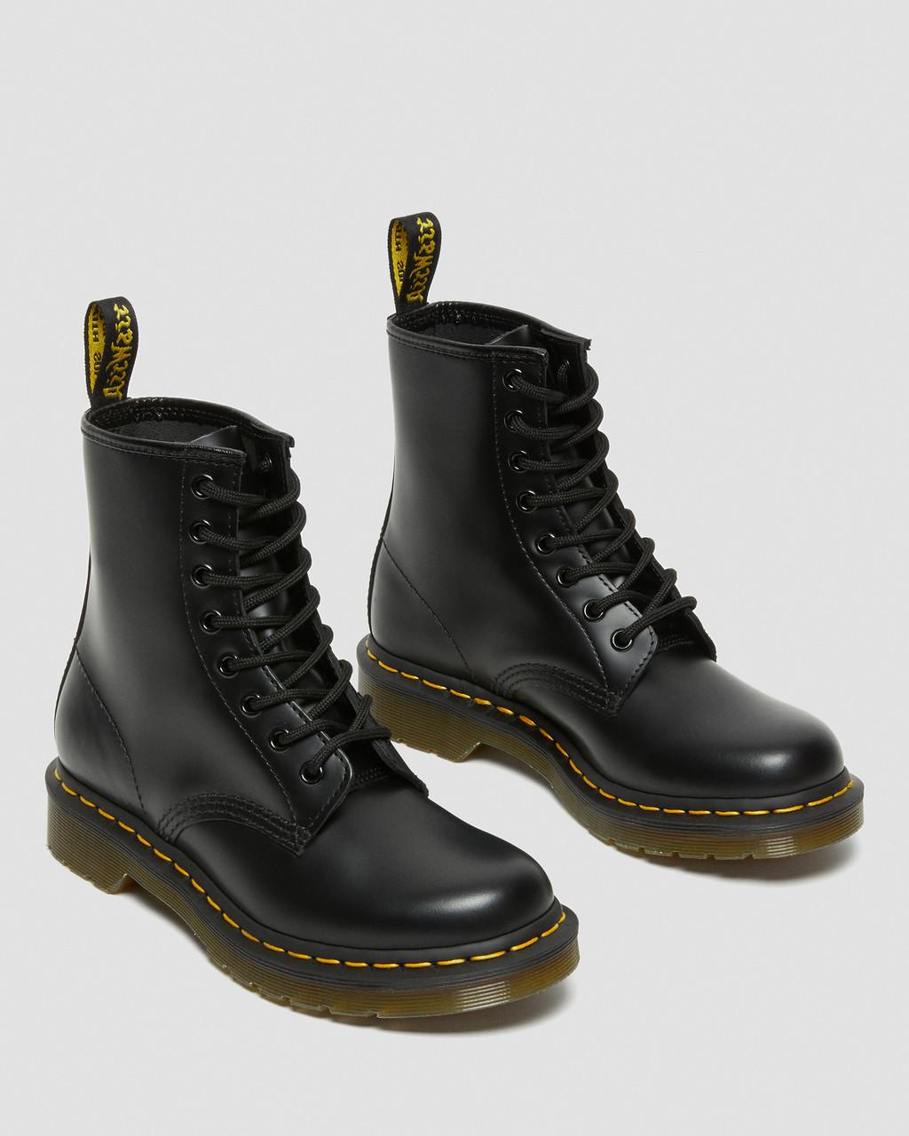 Botas con Cordones Dr Martens 1460 Smooth Leather Mujer Negras | 59121772