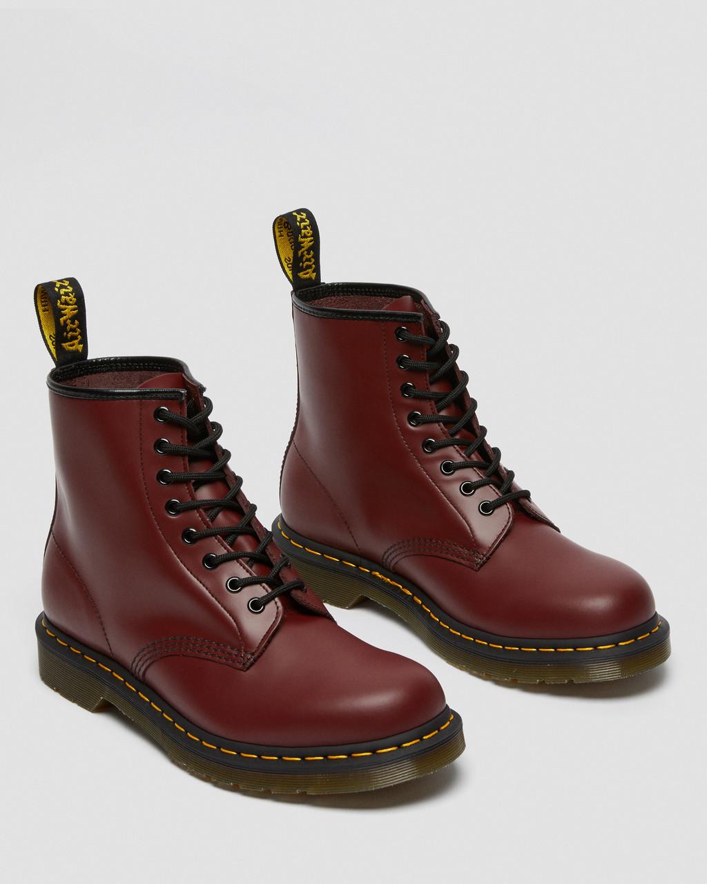 Botas con Cordones Dr Martens 1460 Smooth Leather Mujer Rojas | 33592899