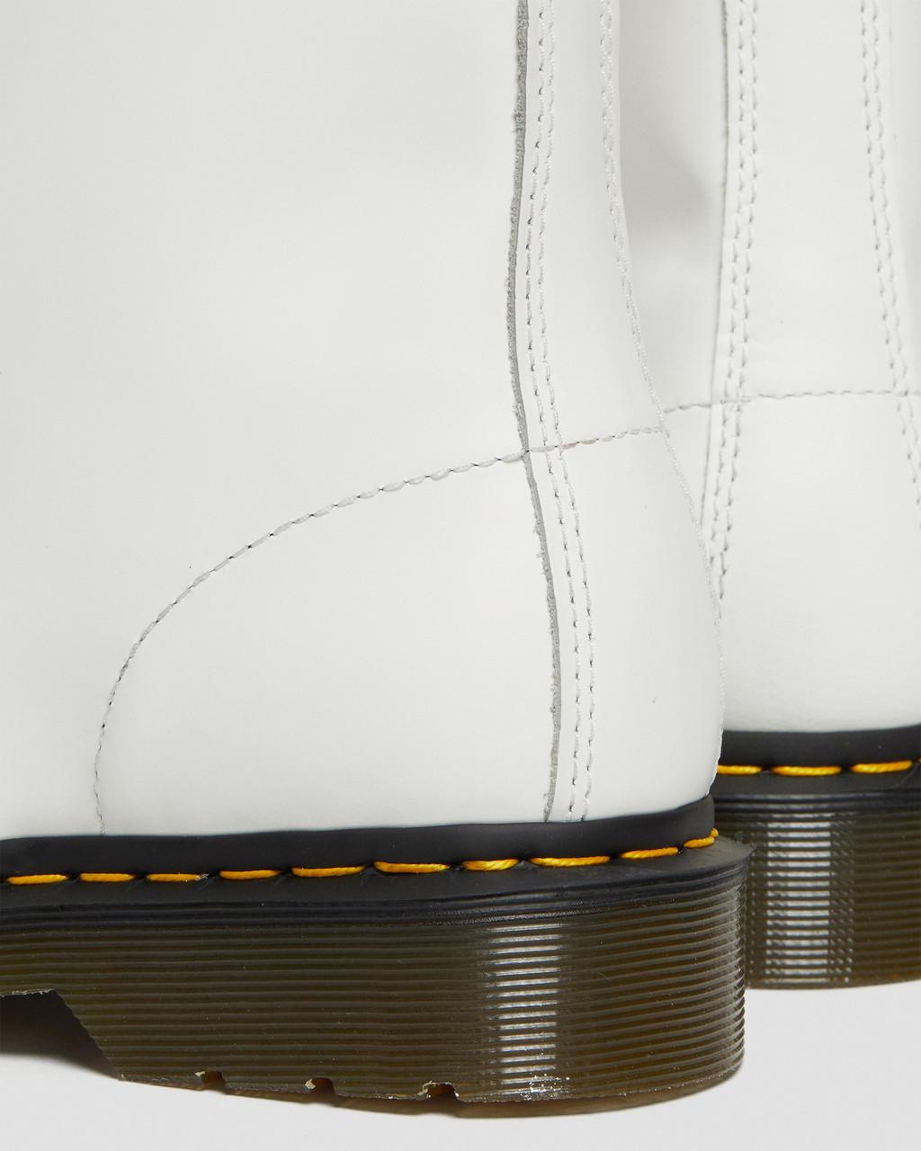 Botas con Cordones Dr Martens 1460 Smooth Leather Mujer Blancas | 31633544