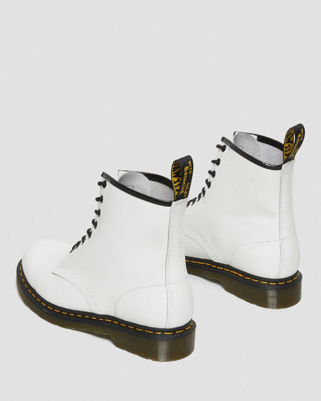 Botas con Cordones Dr Martens 1460 Smooth Leather Mujer Blancas | 31633544