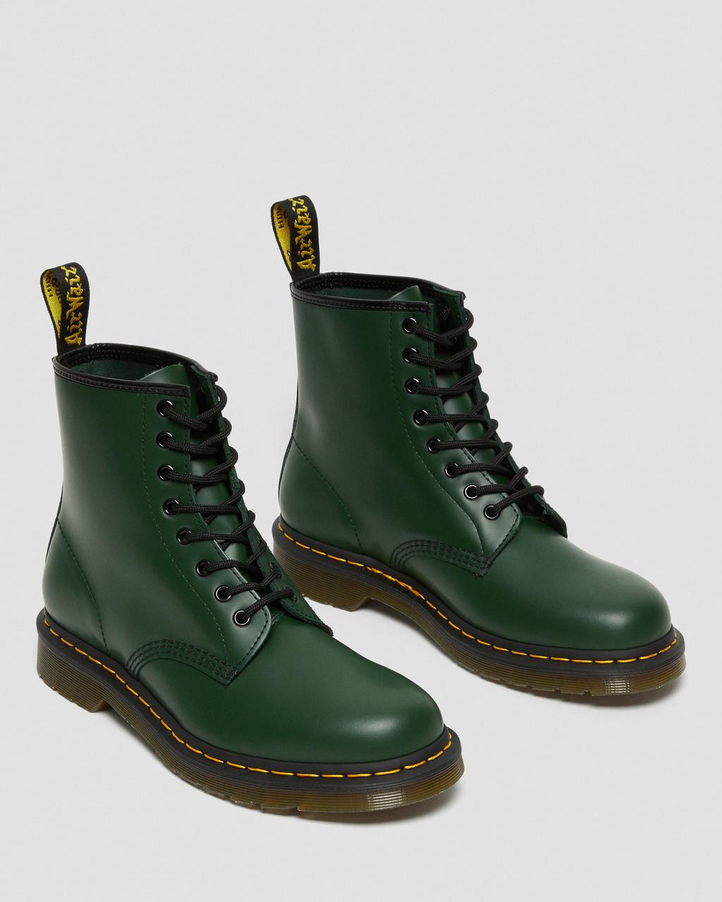 Botas con Cordones Dr Martens 1460 Smooth Leather Mujer Verde | 65640759