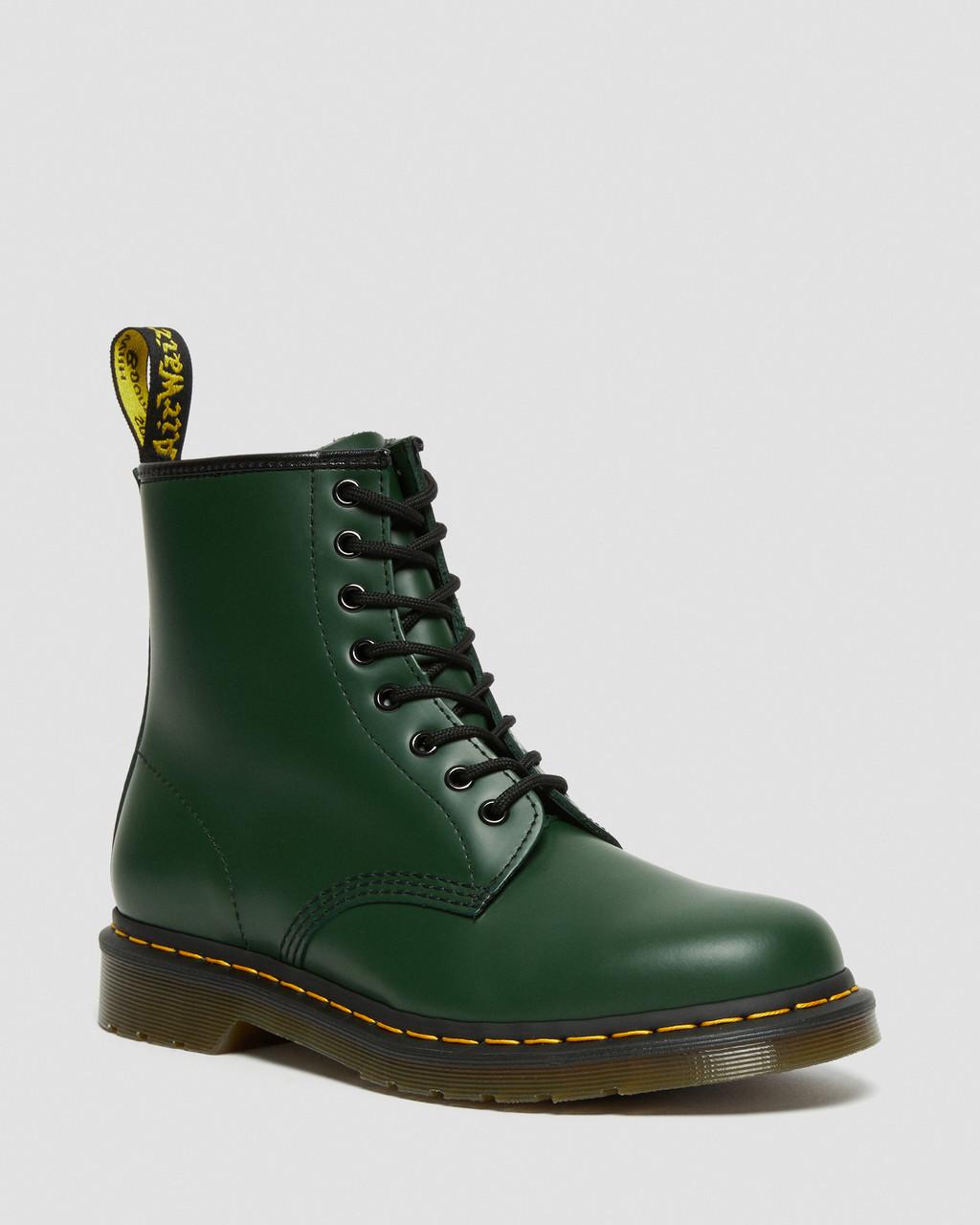 Botas con Cordones Dr Martens 1460 Smooth Leather Mujer Verde | 65640759