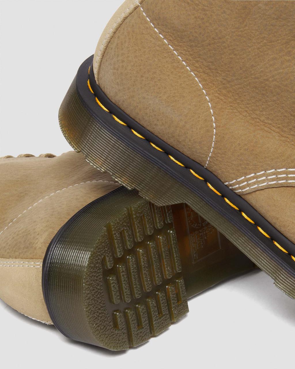 Botas con Cordones Dr Martens 1460 Tumbled Nubuck Leather Mujer Marrones | 90077318