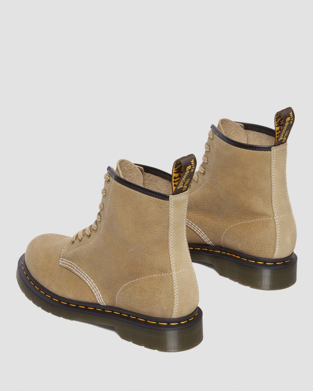 Botas con Cordones Dr Martens 1460 Tumbled Nubuck Leather Hombre Marrones | 49796887