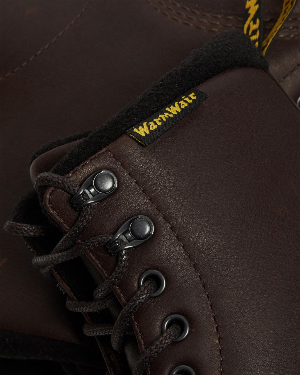Botas con Cordones Dr Martens 1460 Warmwair Leather Mujer Marrones | 26172706