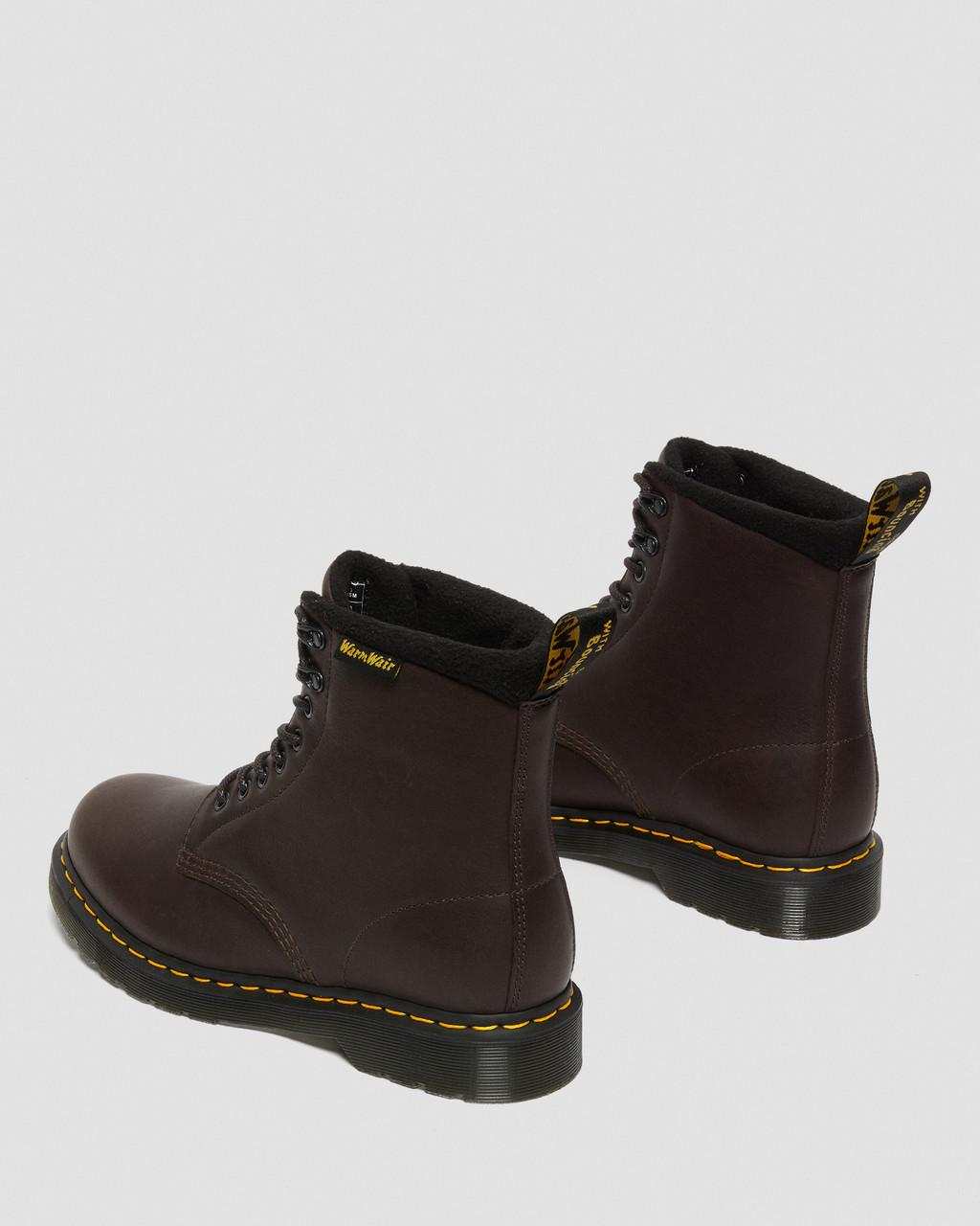 Botas con Cordones Dr Martens 1460 Warmwair Leather Mujer Marrones | 26172706