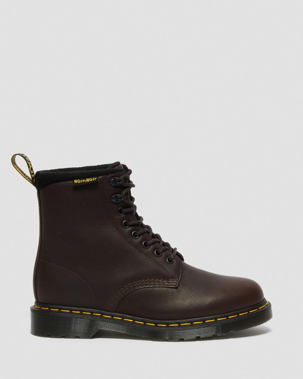 Botas con Cordones Dr Martens 1460 Warmwair Leather Mujer Marrones | 26172706
