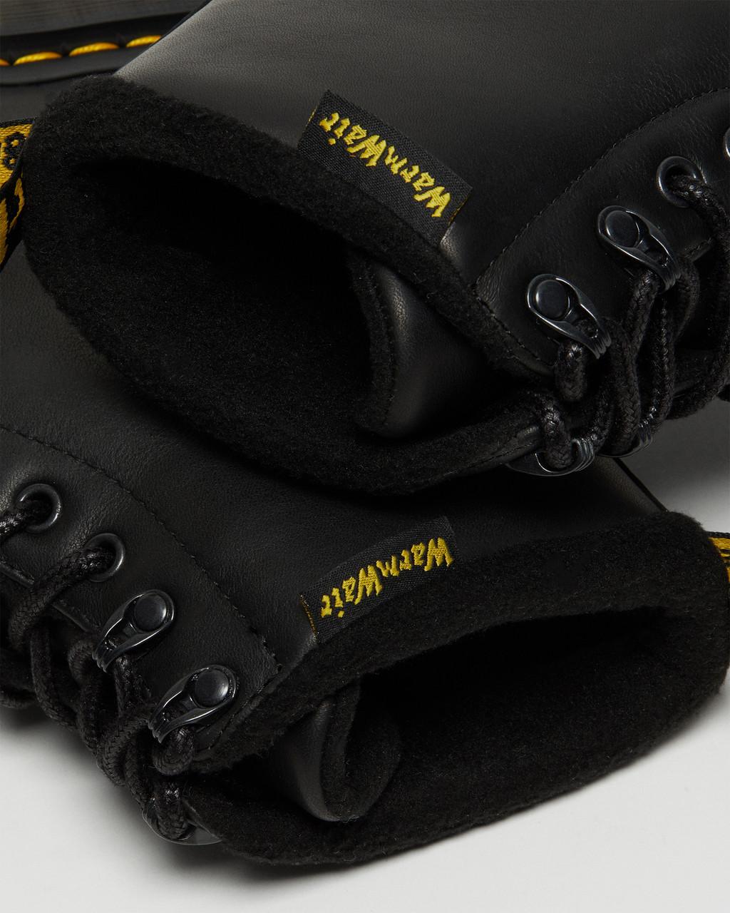 Botas con Cordones Dr Martens 1460 Warmwair Leather Mujer Negras | 30803759