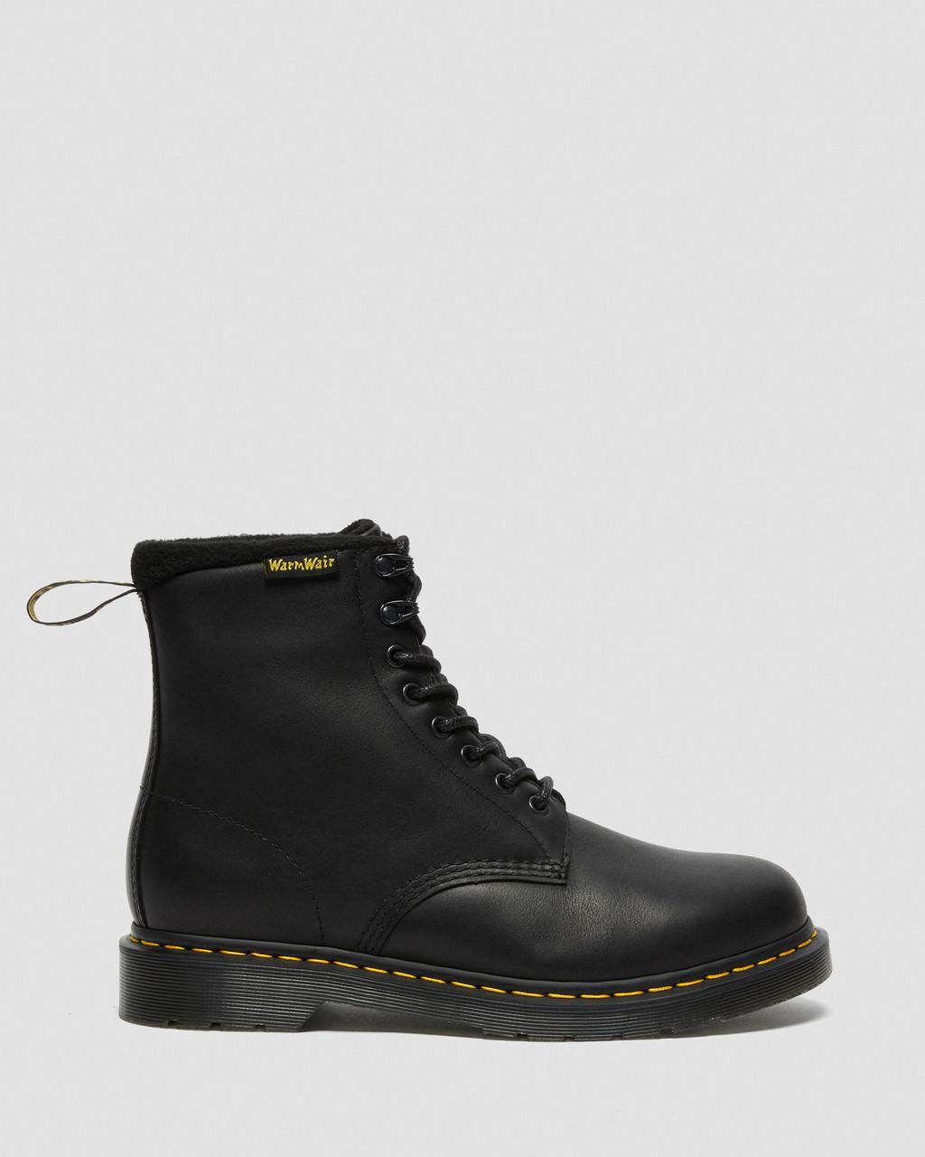 Botas con Cordones Dr Martens 1460 Warmwair Leather Mujer Negras | 30803759