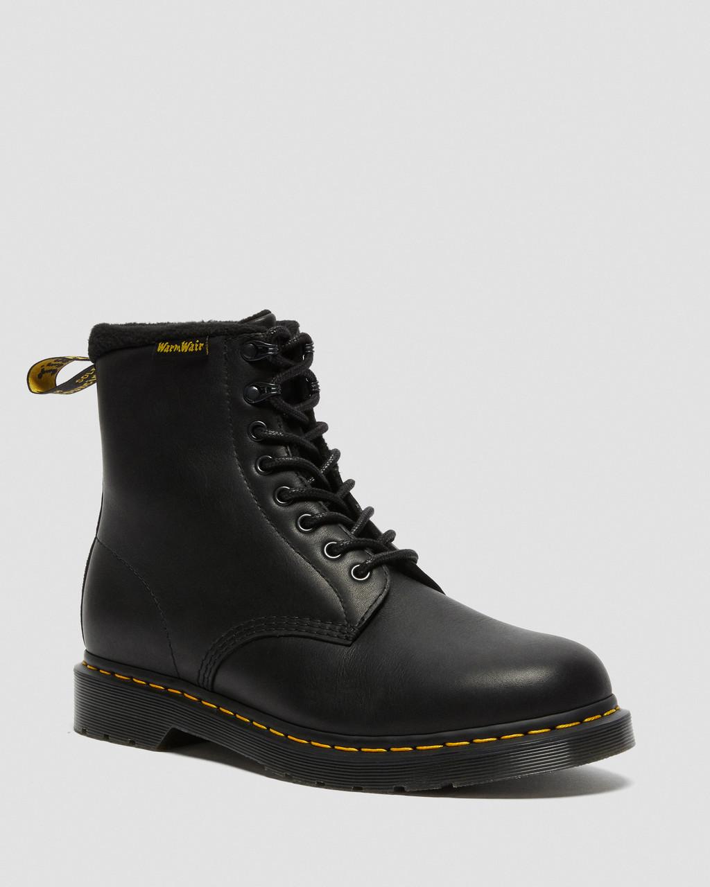 Botas con Cordones Dr Martens 1460 Warmwair Leather Hombre Negras | 71624913