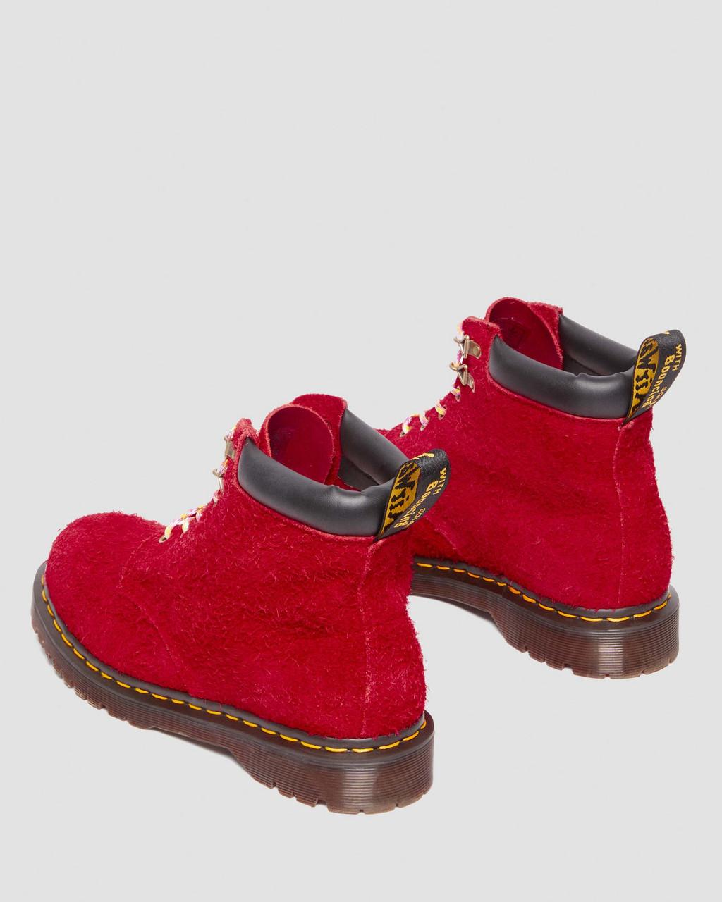 Botas con Cordones Dr Martens 939 Ben Suede Padded Collar Hombre Rojas | 41641308