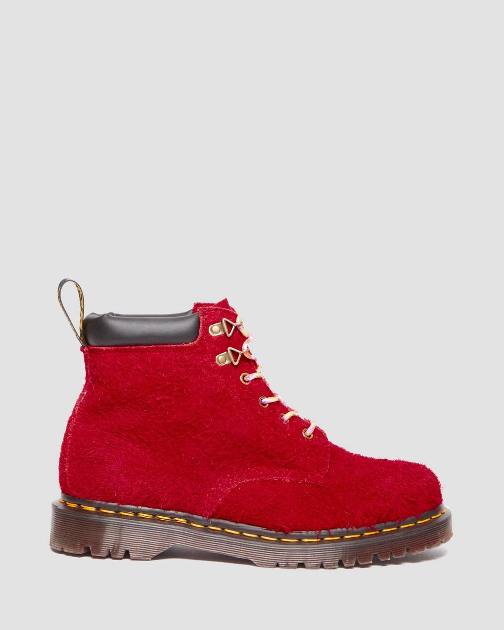 Botas con Cordones Dr Martens 939 Ben Suede Padded Collar Hombre Rojas | 41641308