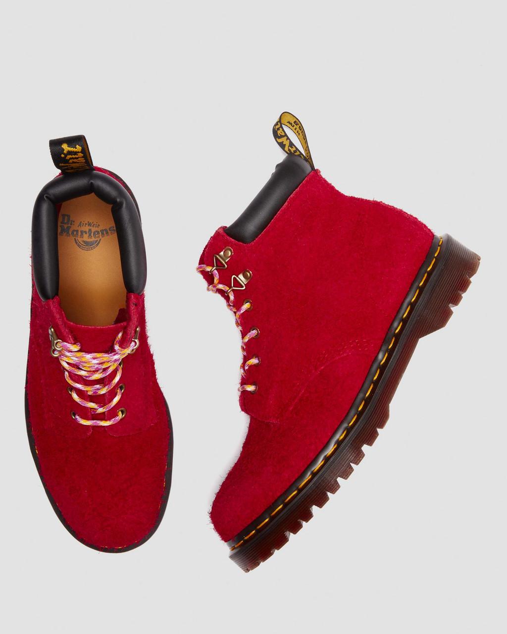 Botas con Cordones Dr Martens 939 Ben Suede Padded Collar Mujer Rojas | 55667577
