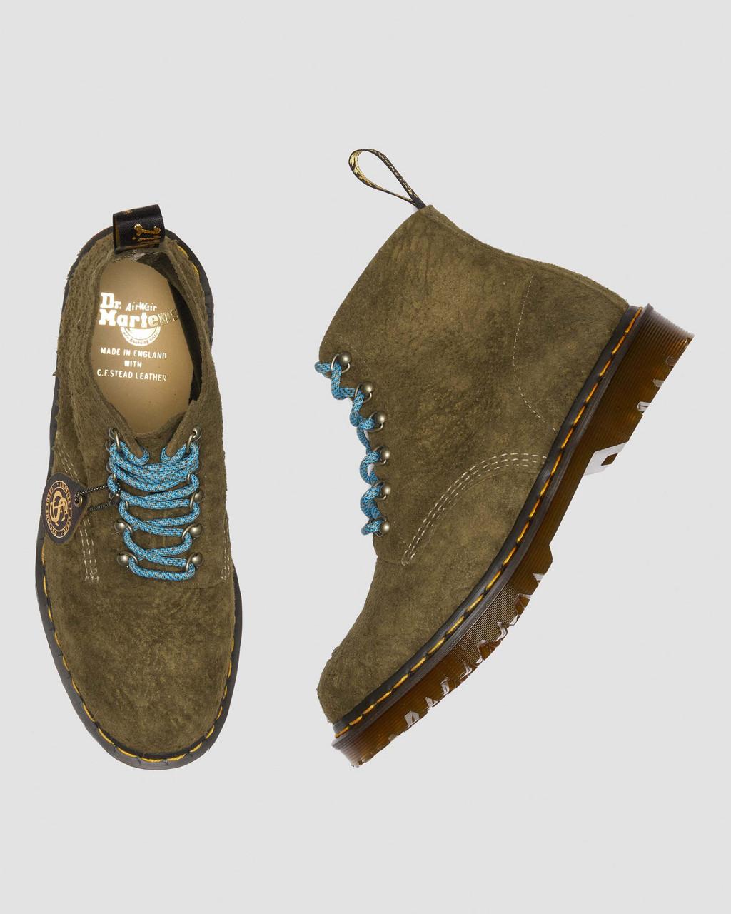 Botines Dr Martens 101 Made in England Hardware Suede Hombre Marrones | 74393644