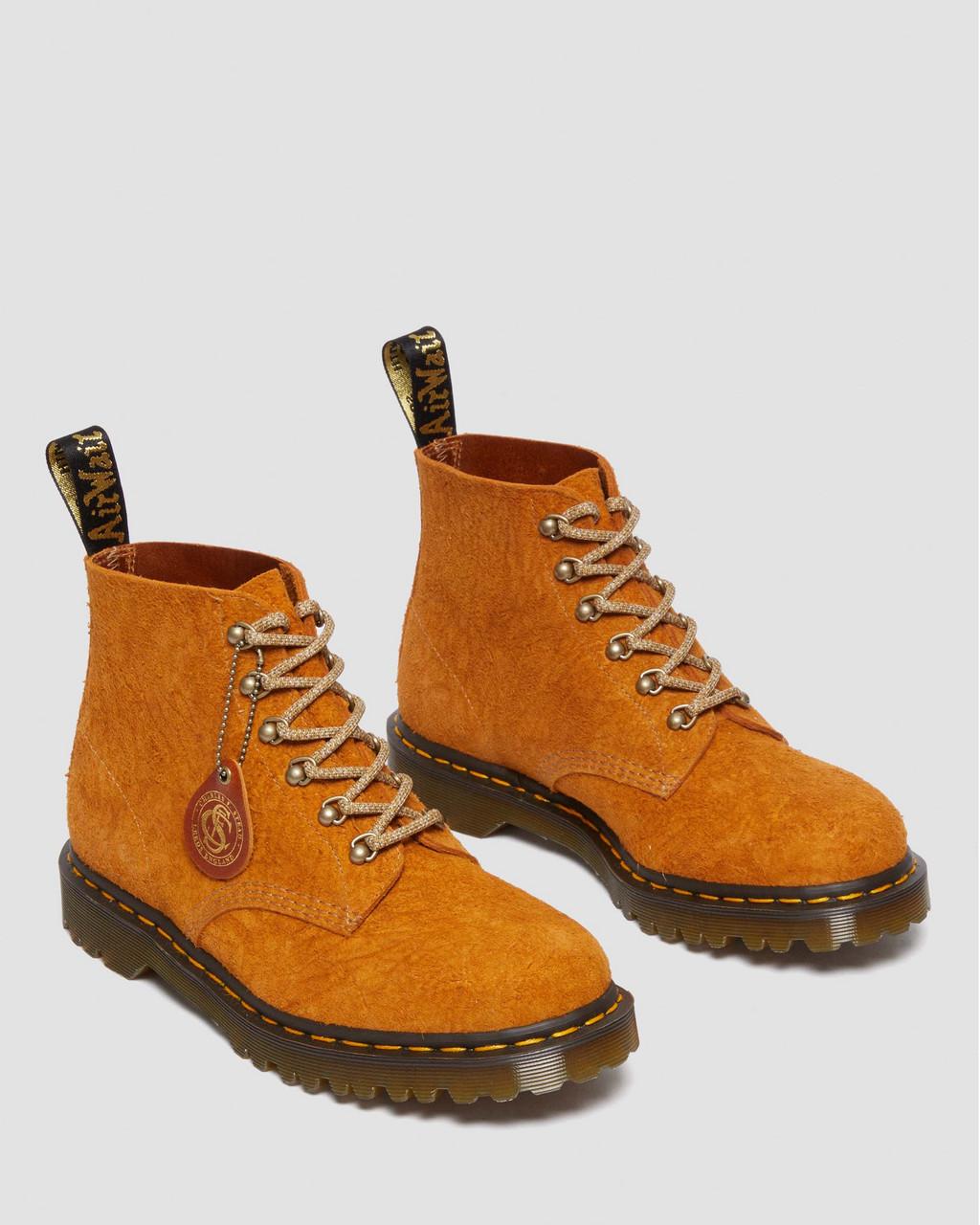 Botines Dr Martens 101 Made in England Hardware Suede Hombre Marrones | 61136967