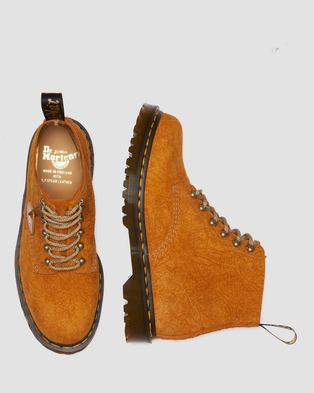 Botines Dr Martens 101 Made in England Hardware Suede Hombre Marrones | 61136967