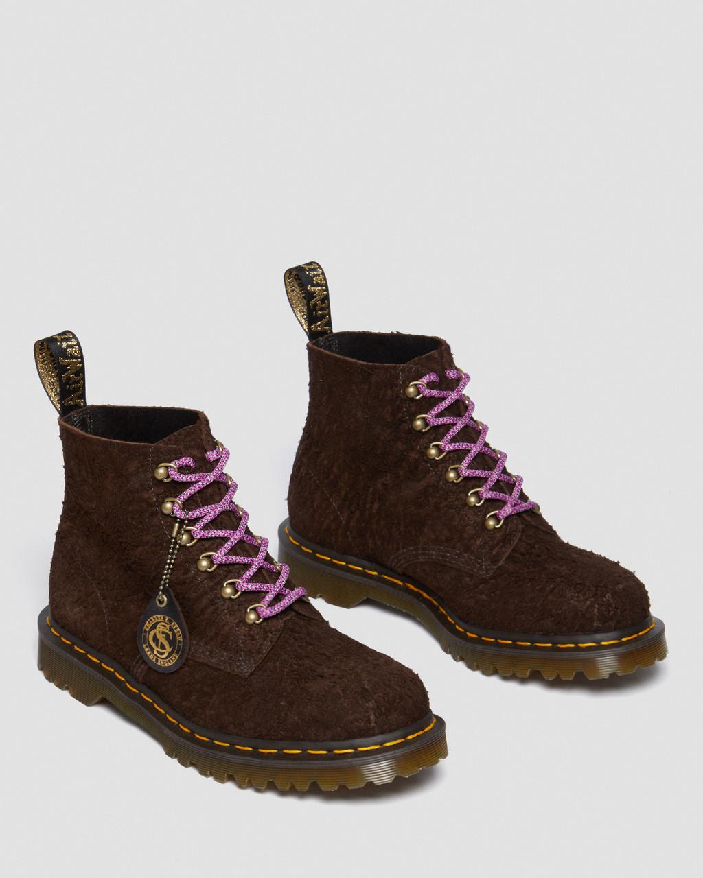Botines Dr Martens 101 Made in England Hardware Suede Mujer Marrones | 17330384