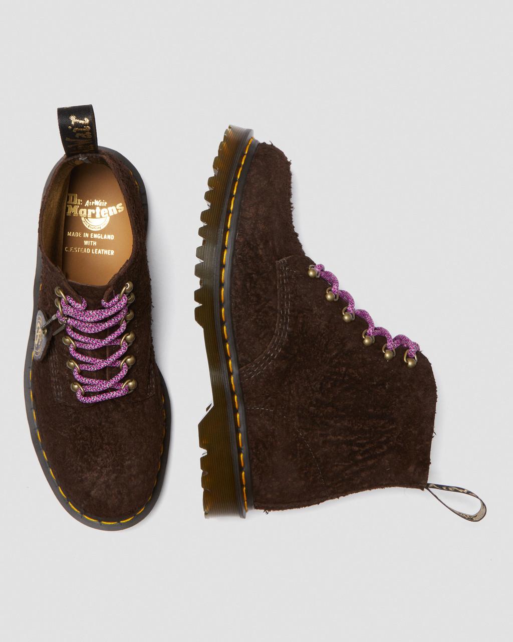 Botines Dr Martens 101 Made in England Hardware Suede Mujer Marrones | 17330384