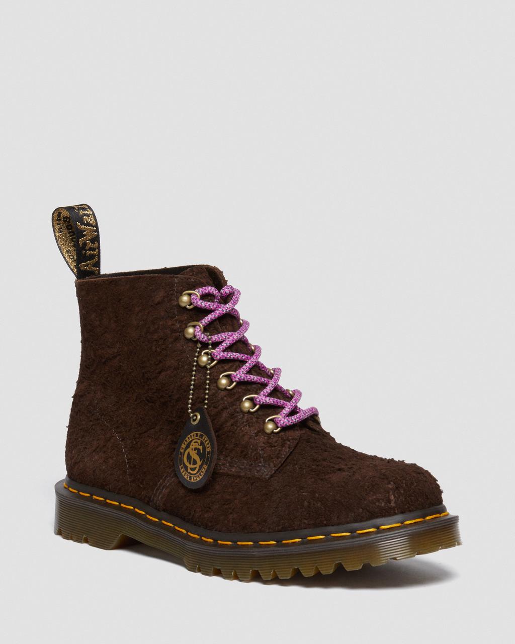 Botines Dr Martens 101 Made in England Hardware Suede Mujer Marrones | 17330384