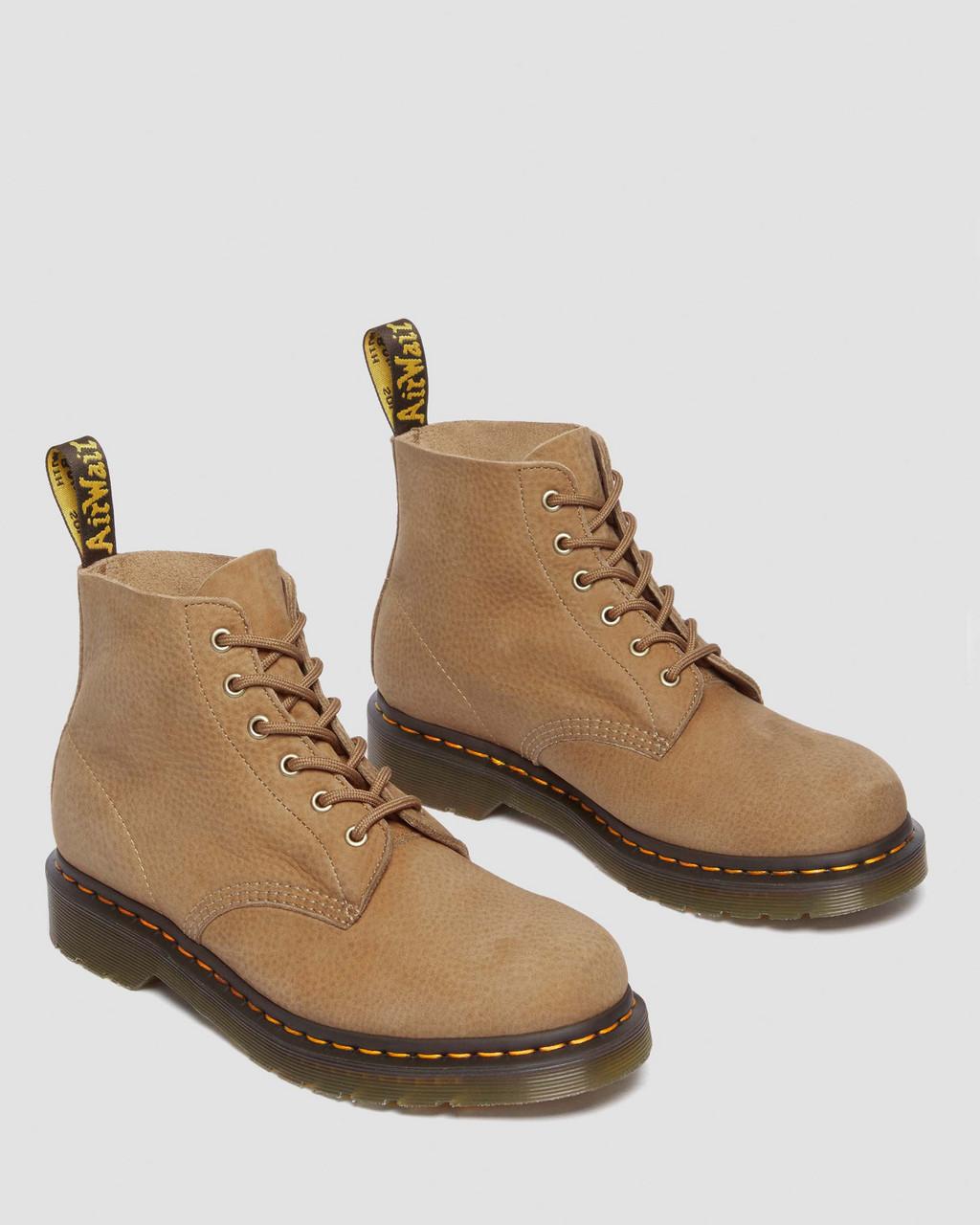 Botines Dr Martens 101 Tumbled Nubuck Leather Hombre Marrones | 92892793