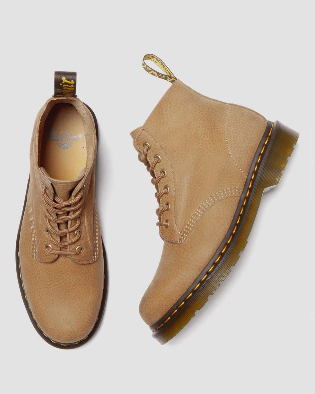 Botines Dr Martens 101 Tumbled Nubuck Leather Hombre Marrones | 92892793