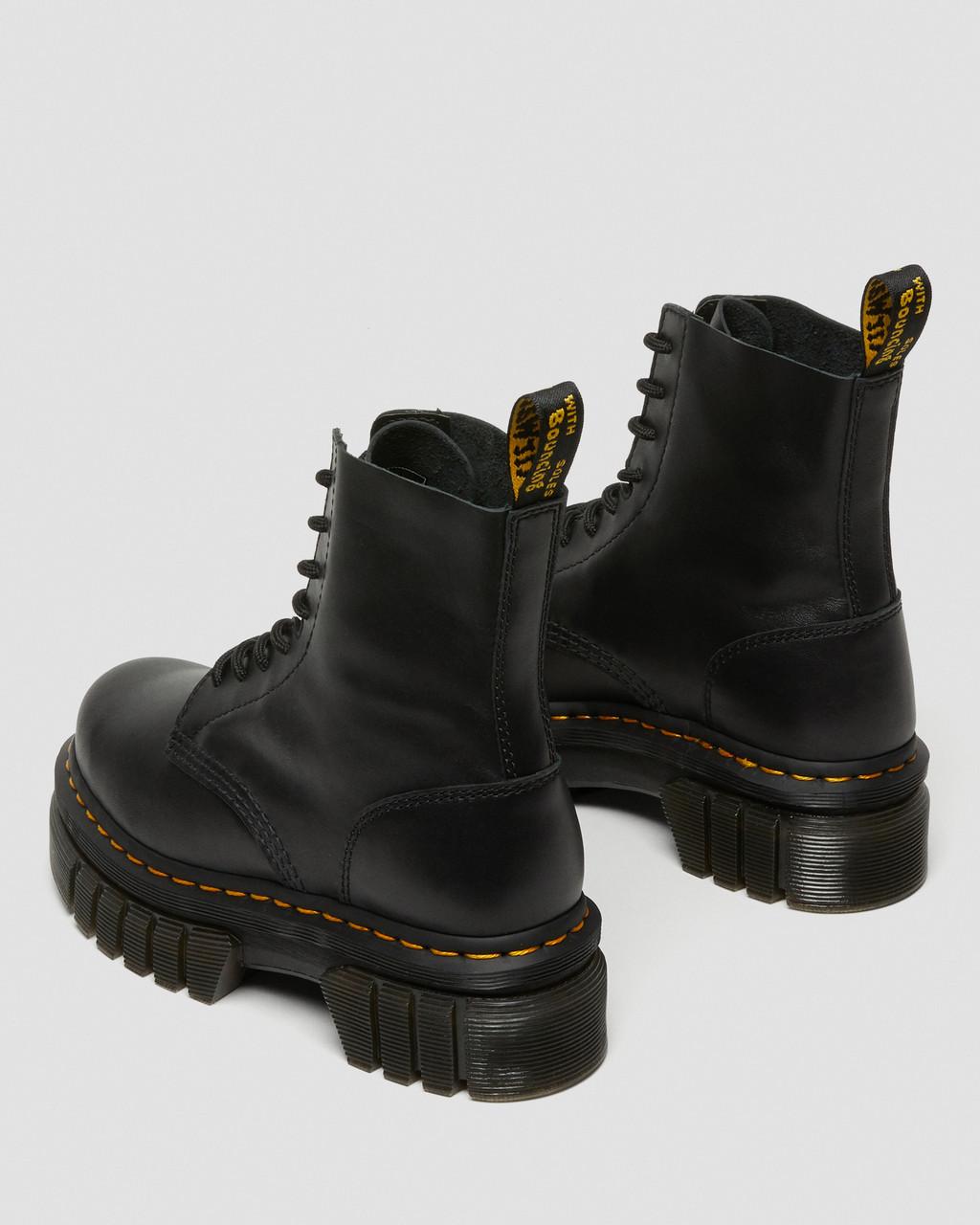Botines Dr Martens Audrick Nappa Leather Platform Mujer Negras | 54377751