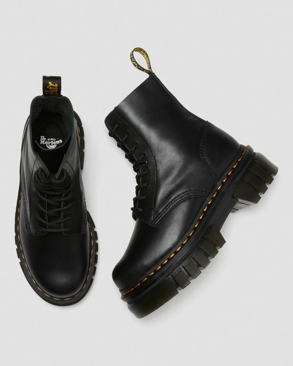 Botines Dr Martens Audrick Nappa Leather Platform Mujer Negras | 54377751