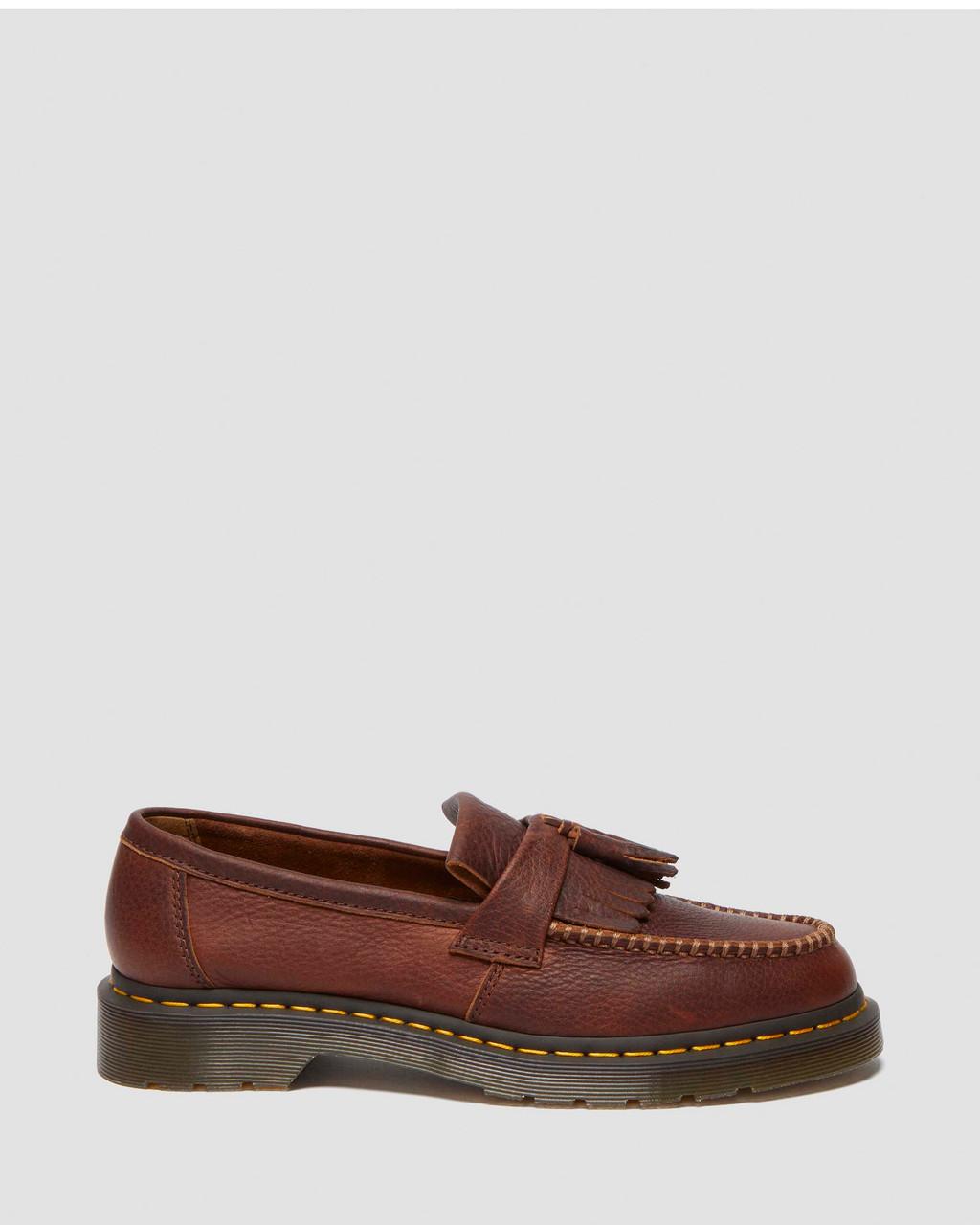 Mocasines Dr Martens Adrian Ambassador Yellow Stitch Leather Hombre Burdeos | 27030092