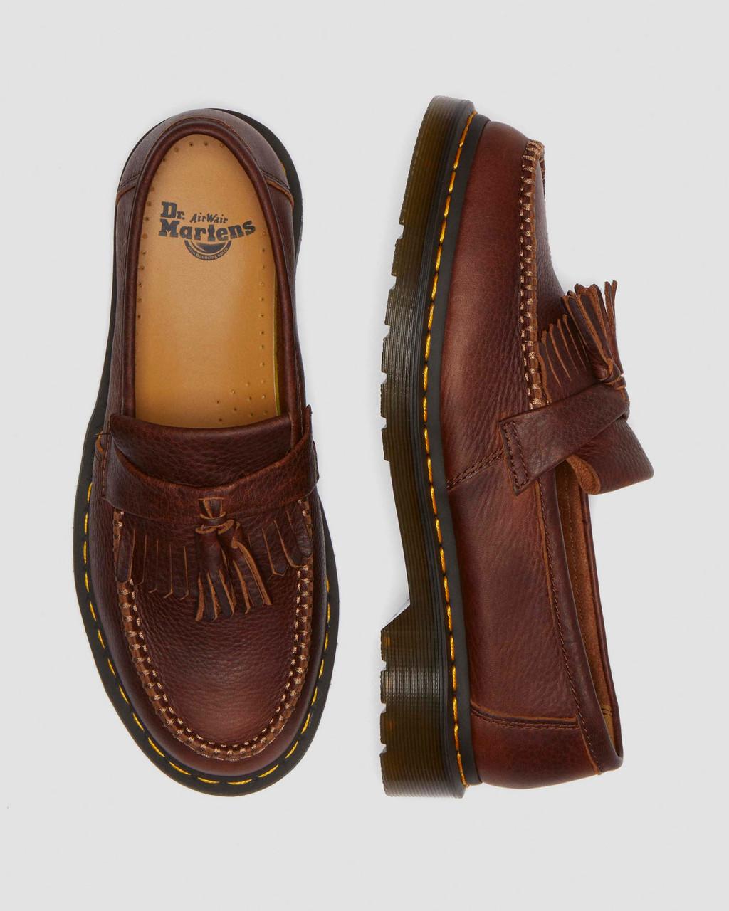 Mocasines Dr Martens Adrian Ambassador Yellow Stitch Leather Hombre Burdeos | 27030092