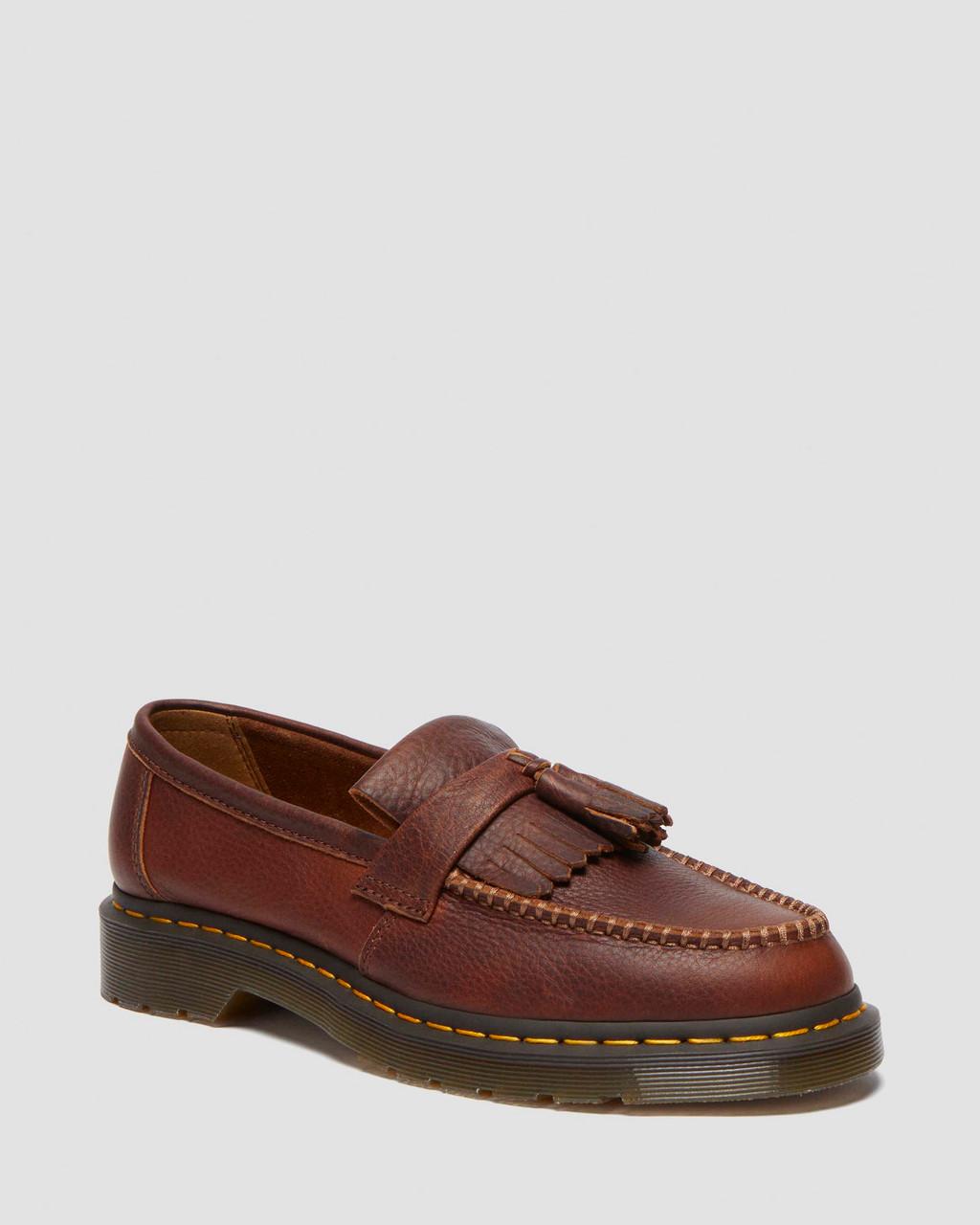 Mocasines Dr Martens Adrian Ambassador Yellow Stitch Leather Hombre Burdeos | 27030092