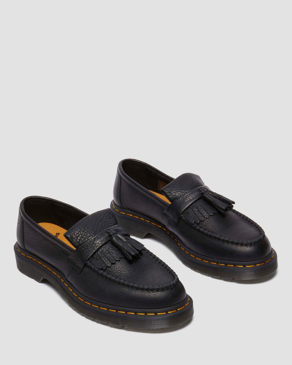 Mocasines Dr Martens Adrian Ambassador Yellow Stitch Leather Hombre Negras | 59937301