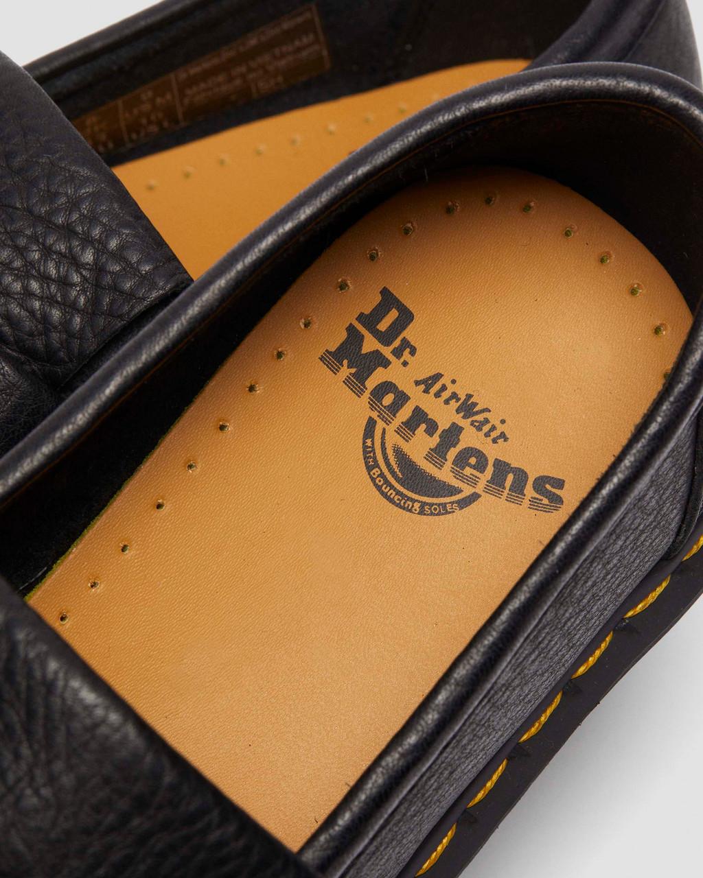 Mocasines Dr Martens Adrian Ambassador Yellow Stitch Leather Hombre Negras | 59937301