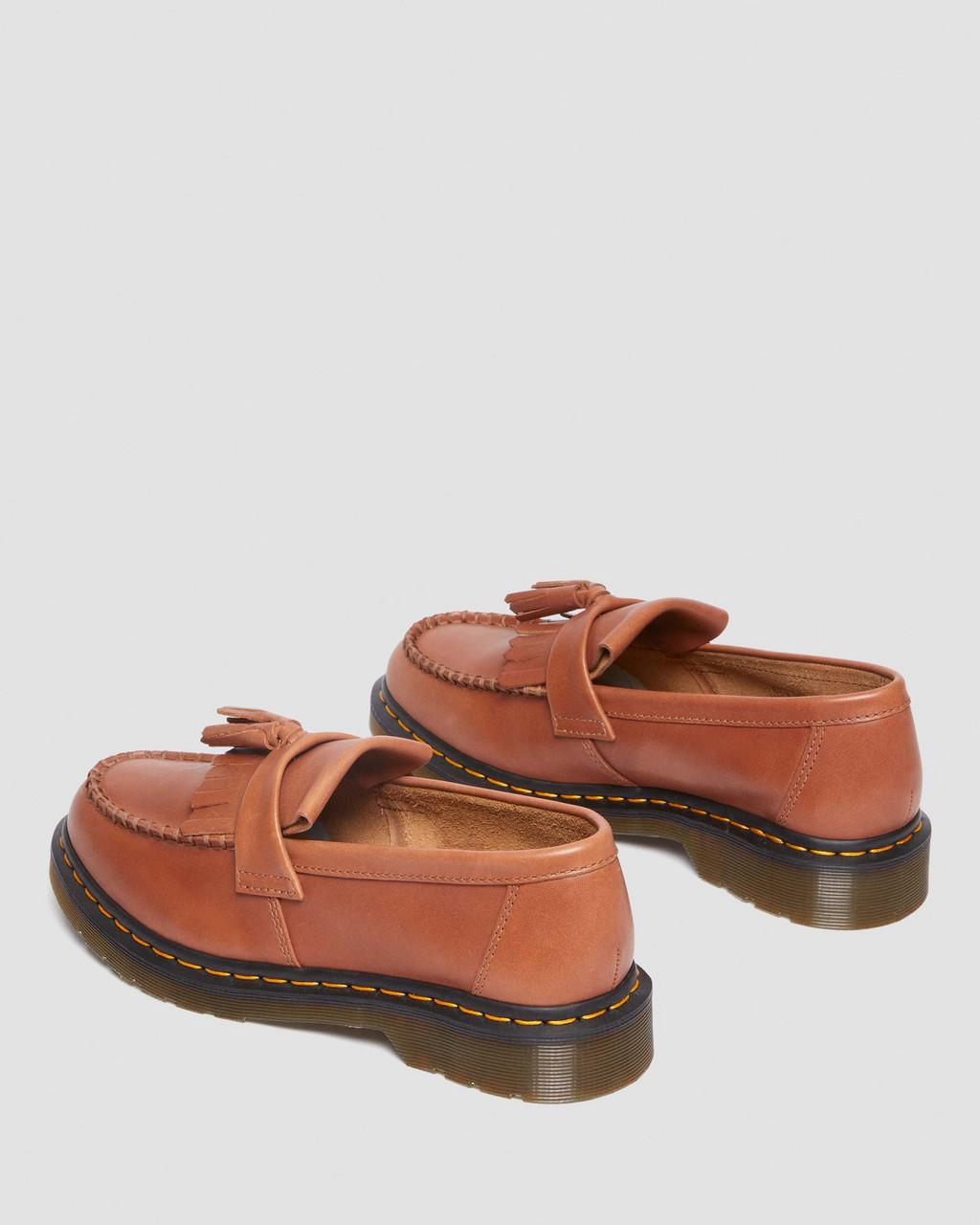 Mocasines Dr Martens Adrian Carrara Leather Tassel Hombre Marrones | 51816834