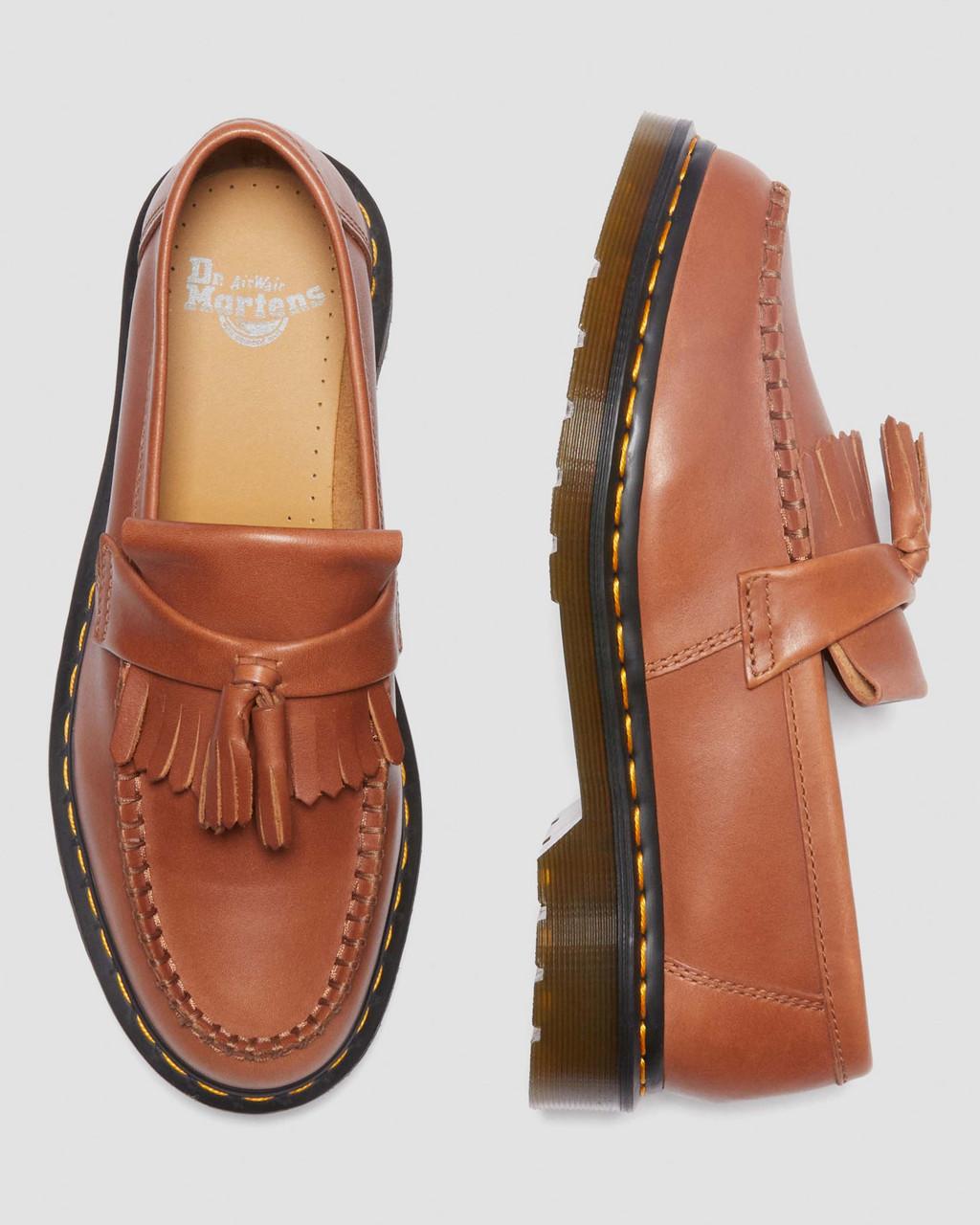 Mocasines Dr Martens Adrian Carrara Leather Tassel Hombre Marrones | 51816834