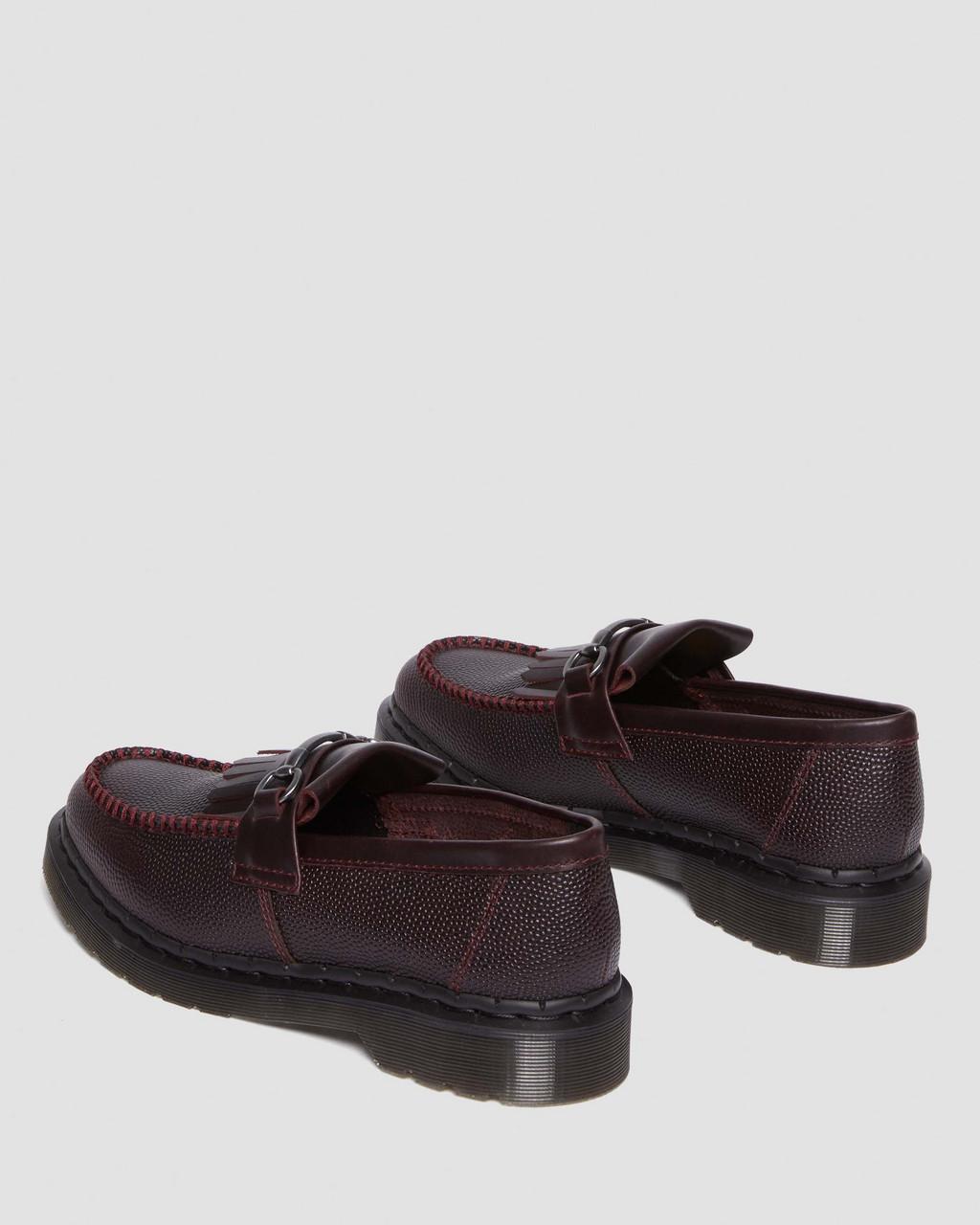 Mocasines Dr Martens Adrian Snaffle Pebble Grain Leather Kiltie Mujer Burdeos | 76022406