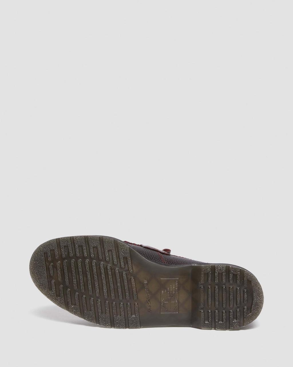 Mocasines Dr Martens Adrian Snaffle Pebble Grain Leather Kiltie Mujer Burdeos | 76022406