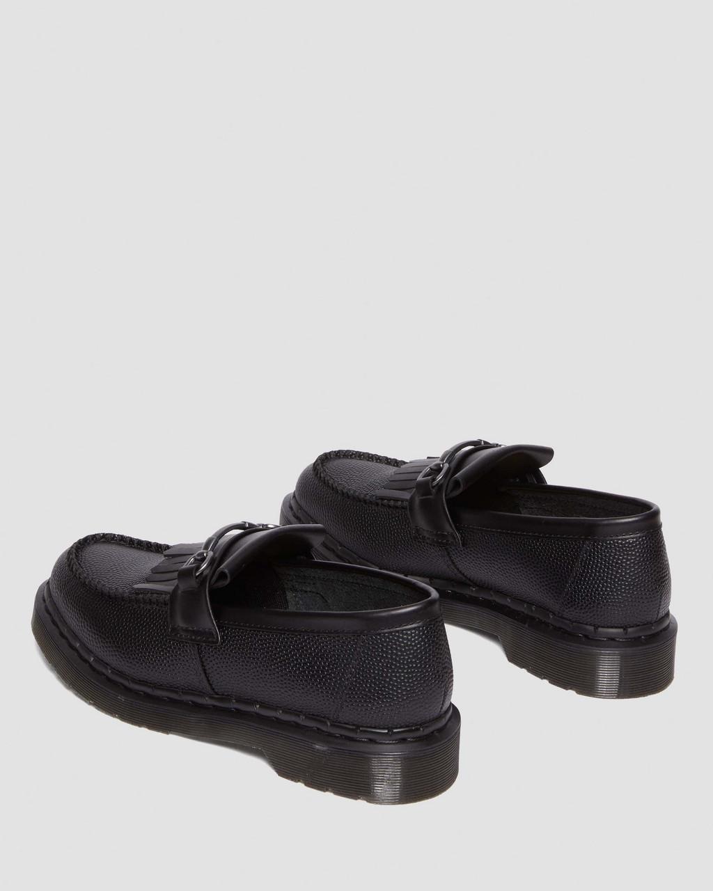 Mocasines Dr Martens Adrian Snaffle Pebble Grain Leather Kiltie Mujer Negras | 30871609