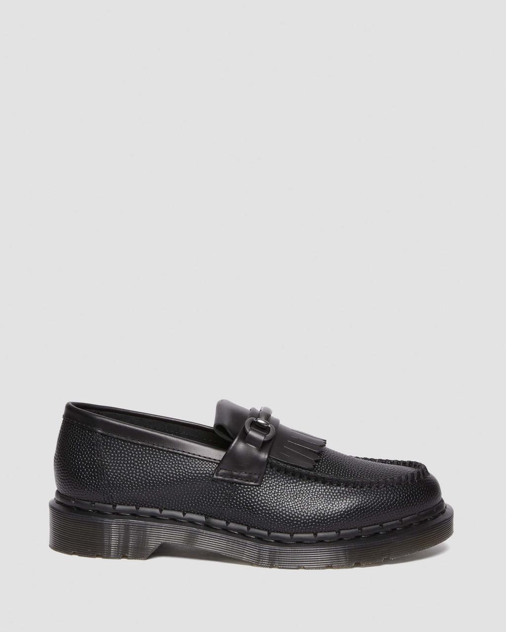 Mocasines Dr Martens Adrian Snaffle Pebble Grain Leather Kiltie Mujer Negras | 30871609