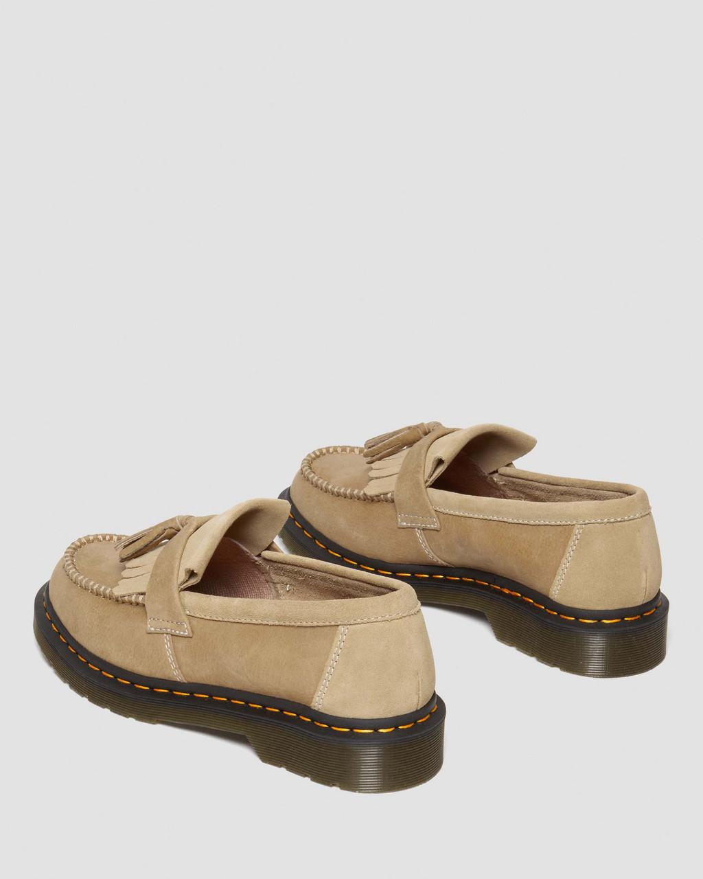 Mocasines Dr Martens Adrian Tumbled Nubuck Leather Tassel Hombre Marrones | 33665163