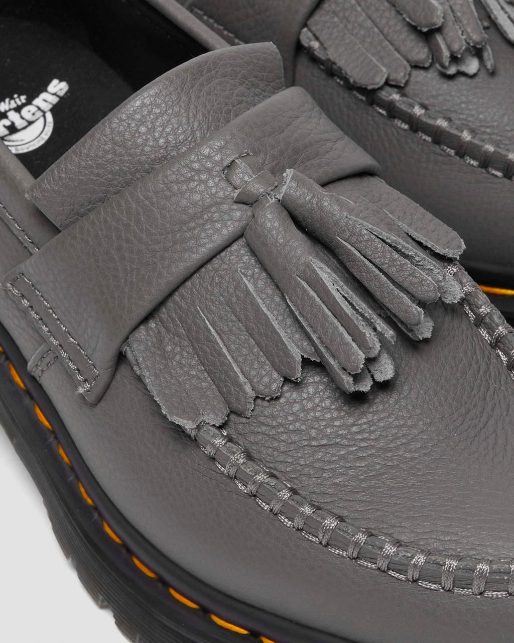 Mocasines Dr Martens Adrian Virginia Leather Tassel Mujer Gris | 74074968