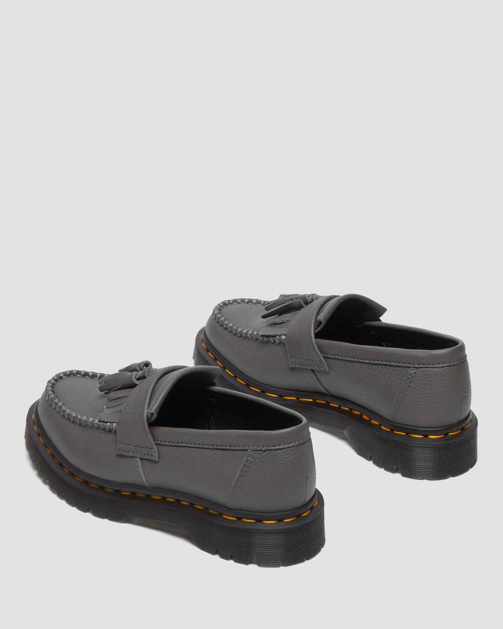 Mocasines Dr Martens Adrian Virginia Leather Tassel Mujer Gris | 74074968
