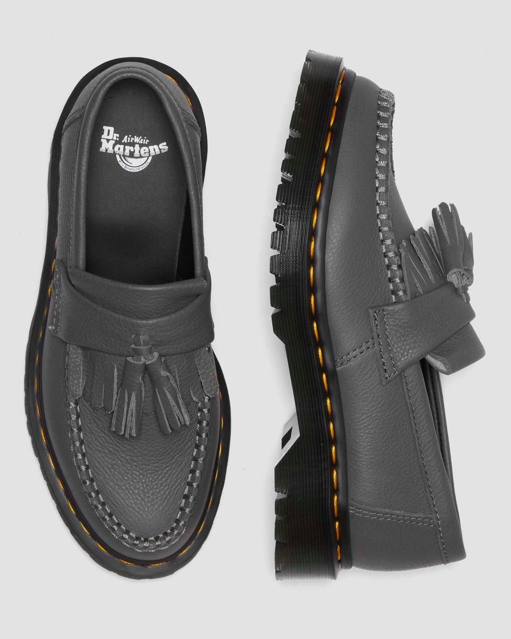 Mocasines Dr Martens Adrian Virginia Leather Tassel Mujer Gris | 74074968