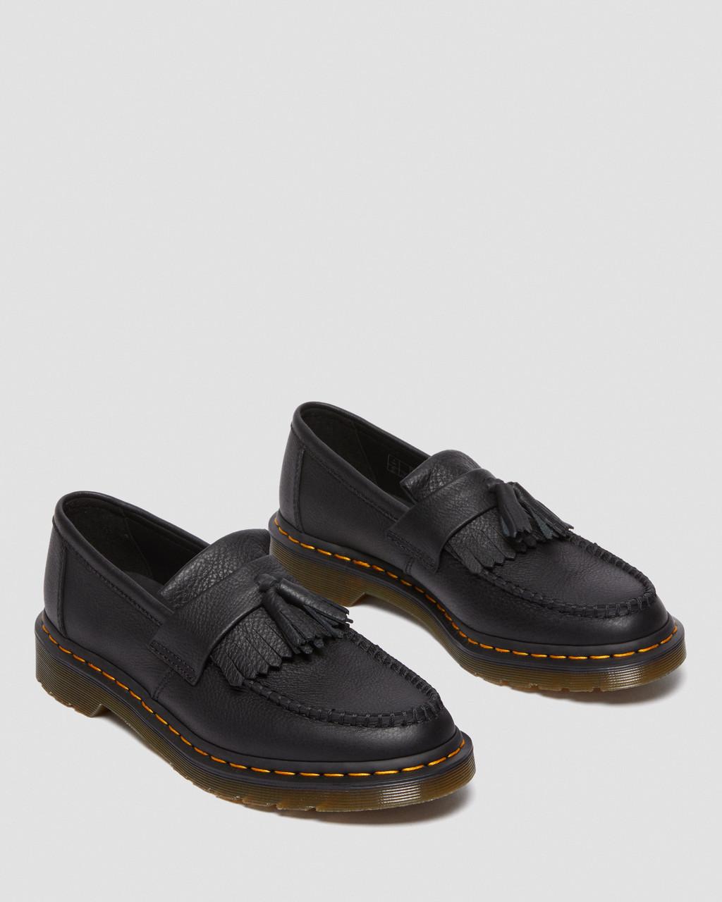 Mocasines Dr Martens Adrian Virginia Leather Tassel Mujer Negras | 25639313