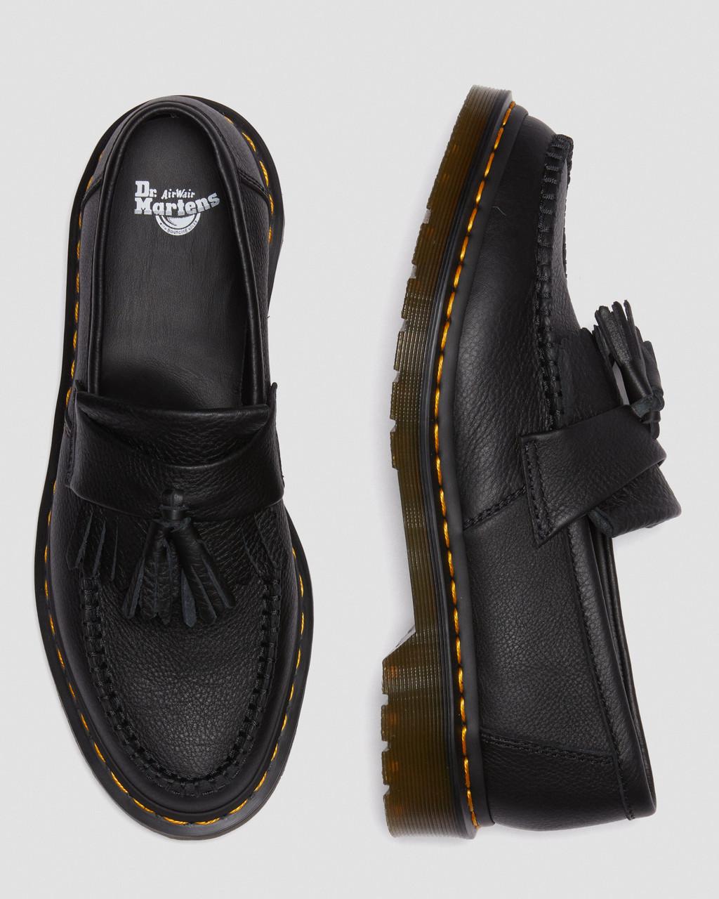 Mocasines Dr Martens Adrian Virginia Leather Tassel Mujer Negras | 25639313