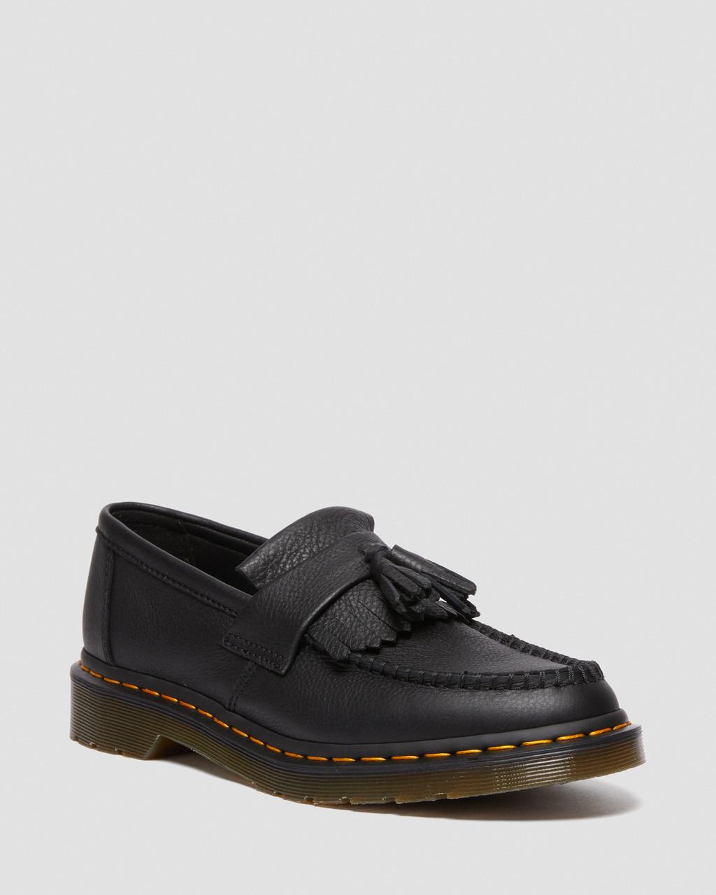 Mocasines Dr Martens Adrian Virginia Leather Tassel Mujer Negras | 25639313