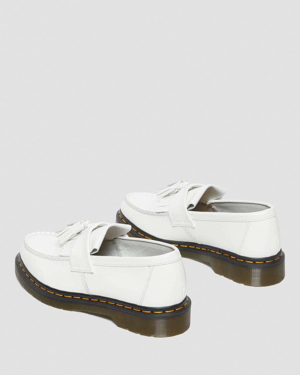 Mocasines Dr Martens Adrian Yellow Stitch Leather Tassel Hombre Blancas | 68631282