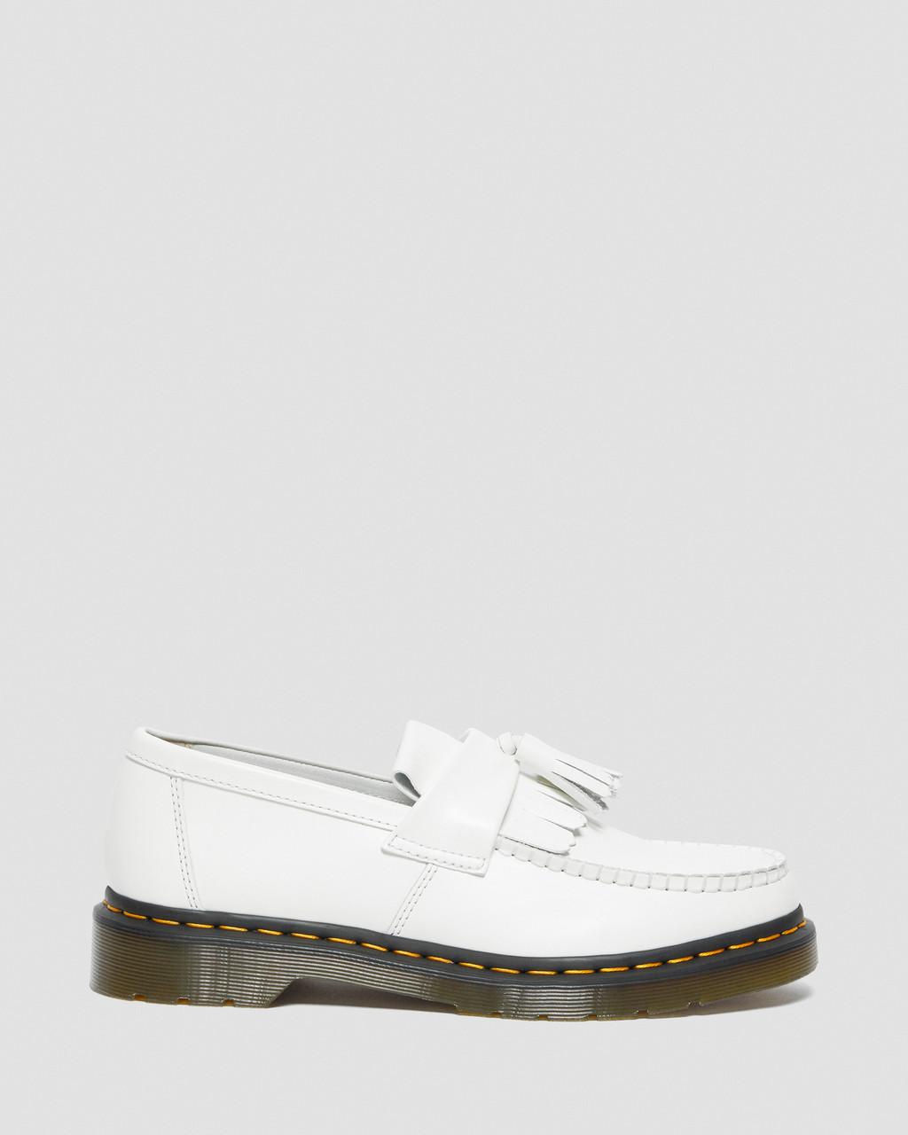 Mocasines Dr Martens Adrian Yellow Stitch Leather Tassel Hombre Blancas | 68631282