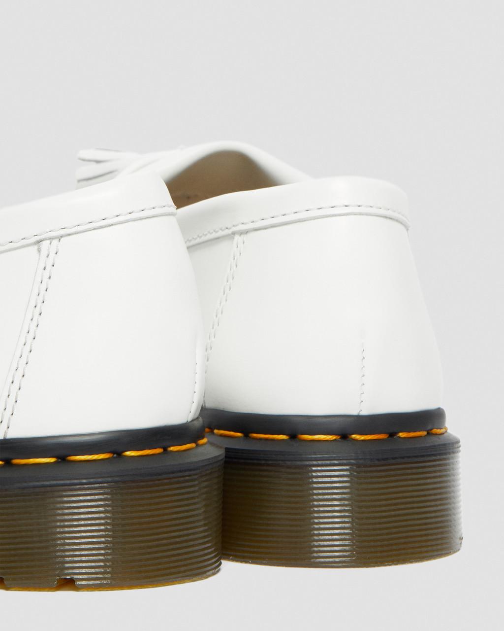 Mocasines Dr Martens Adrian Yellow Stitch Leather Tassel Hombre Blancas | 68631282